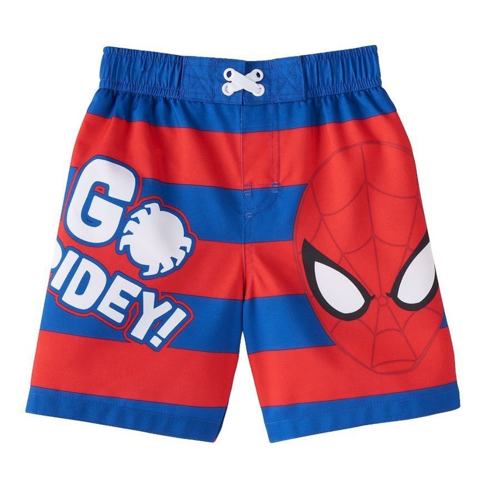 Baby Boy Spiderman Swim Trunks Size 12 Mo.